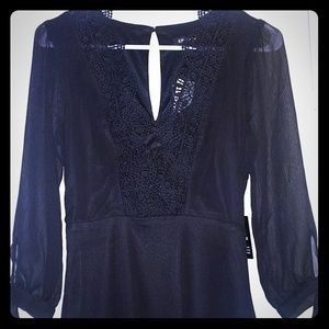 Express laced trimmed dress